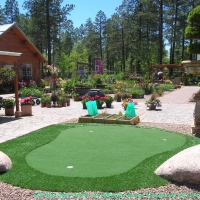 Artificial Grass Installation El Rio, California Putting Green Grass, Backyard Landscape Ideas