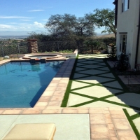 Fake Grass South San Jose Hills, California City Landscape, Beautiful Backyards