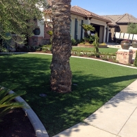 Fake Lawn Maricopa, California Paver Patio, Front Yard Design