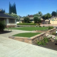 Fake Turf Long Beach, California Landscape Rock, Small Front Yard Landscaping