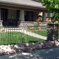 Faux Grass Solvang, California Landscape Rock, Front Yard Landscaping