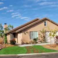 Grass Installation March Air Force Base, California Rooftop, Front Yard Design