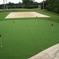 Installing Artificial Grass Signal Hill, California Putting Green Flags, Backyard Garden Ideas