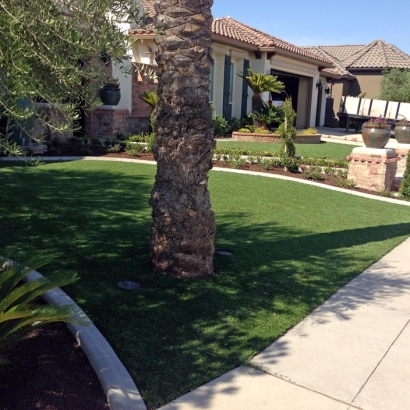 Fake Lawn Maricopa, California Paver Patio, Front Yard Design