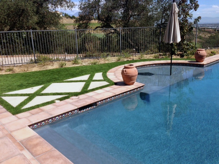 Fake Grass South San Jose Hills, California City Landscape, Beautiful Backyards