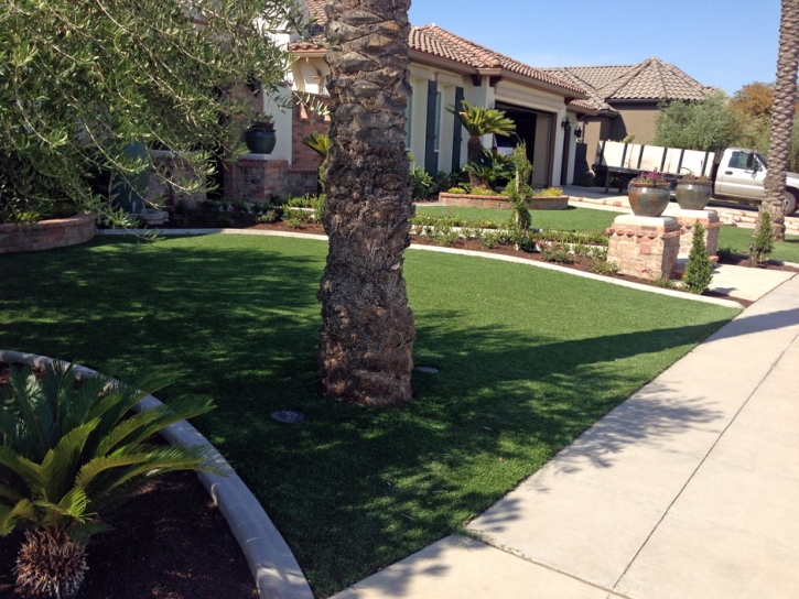 Fake Lawn Maricopa, California Paver Patio, Front Yard Design