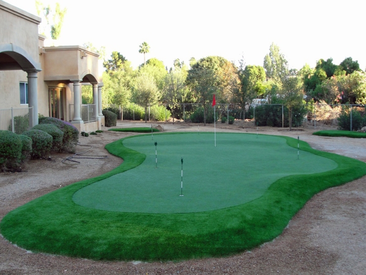 Fake Turf Nipomo, California Putting Green Flags, Backyard Landscaping