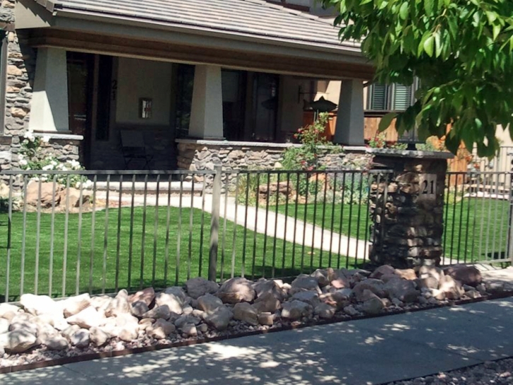 Faux Grass Solvang, California Landscape Rock, Front Yard Landscaping