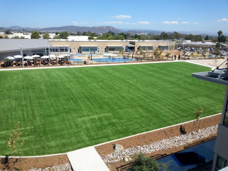 Installing Artificial Grass Pomona, California Red Turf, Commercial Landscape