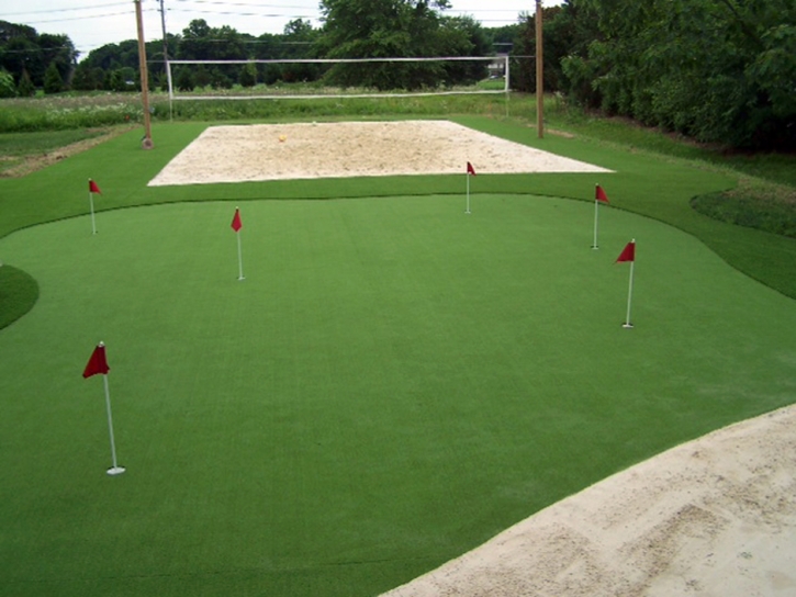 Installing Artificial Grass Signal Hill, California Putting Green Flags, Backyard Garden Ideas