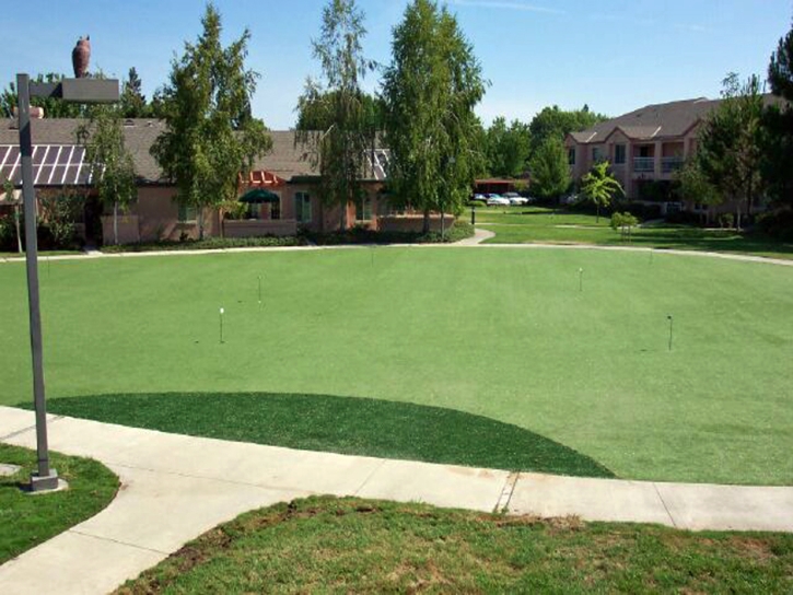 Plastic Grass Sedco Hills, California Putting Green Flags, Commercial Landscape